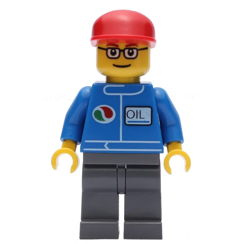 Mechanic, Blue Jumpsuit with Octan Logo, Dark… — minifigurine LEGO | Brick Broker