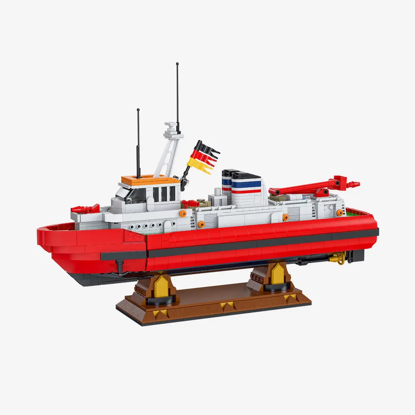 BlueBrixx Barge de lutte contre l'incendie Display FLB 40 (BB-109385) - prix | Brick Broker