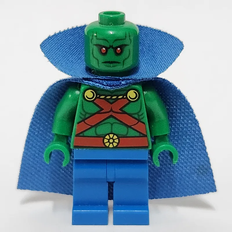 Martian Manhunter (J'onn J'onzz) with Blue Ca… — minifigurine LEGO | Brick Broker