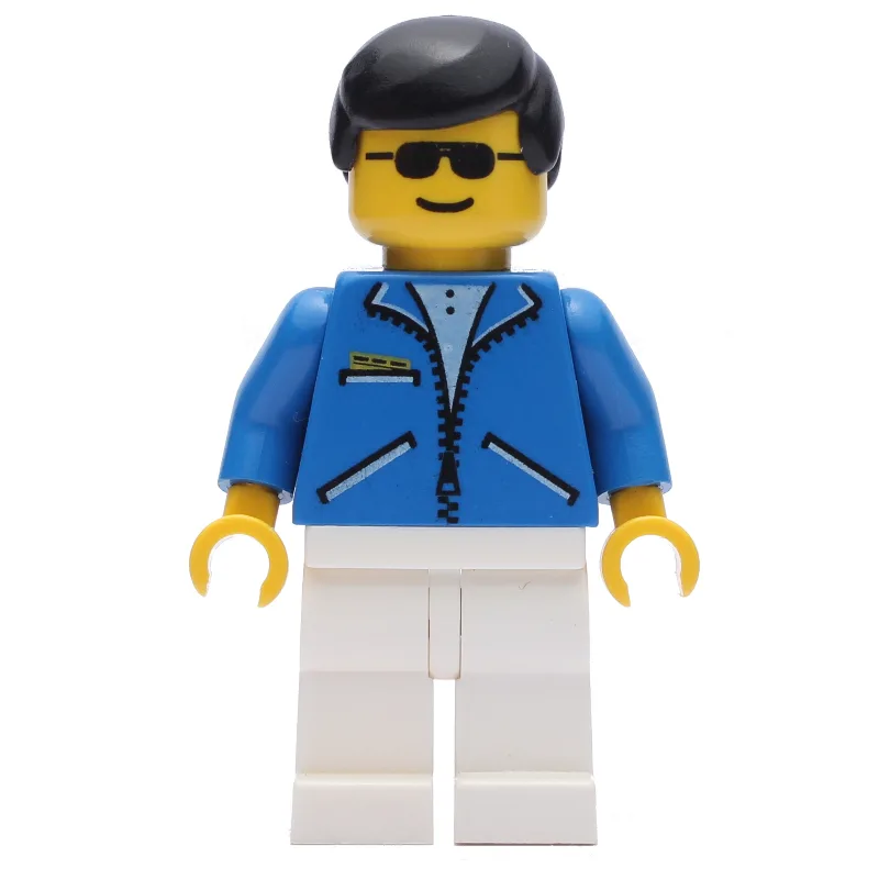 Blue Jacket, White Legs, Black Hair — dans quels sets LEGO ? (fig-000467) | Brick Broker