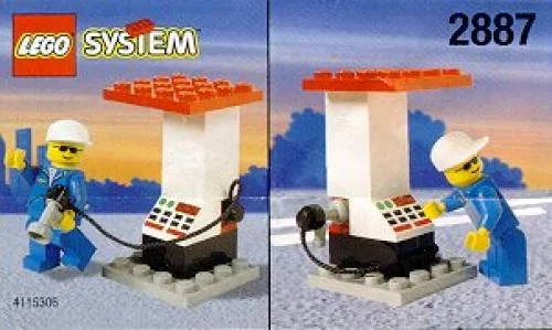 LEGO 2887 Employé de station-service et pompe - prix | Brick Broker