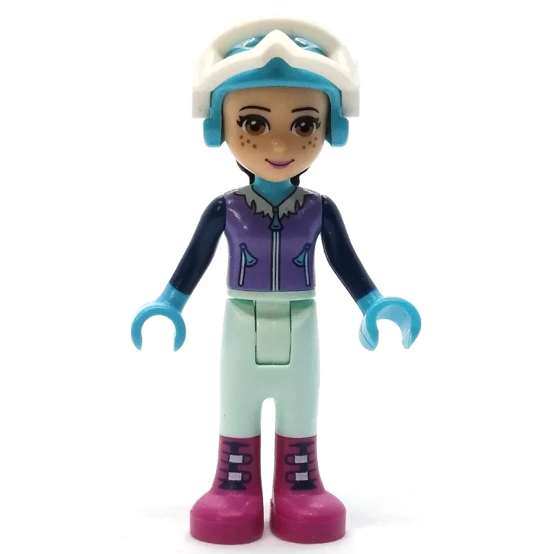 Emma - Medium Lavender Ski Vest, Light Aqua T… — minifigurine LEGO | Brick Broker