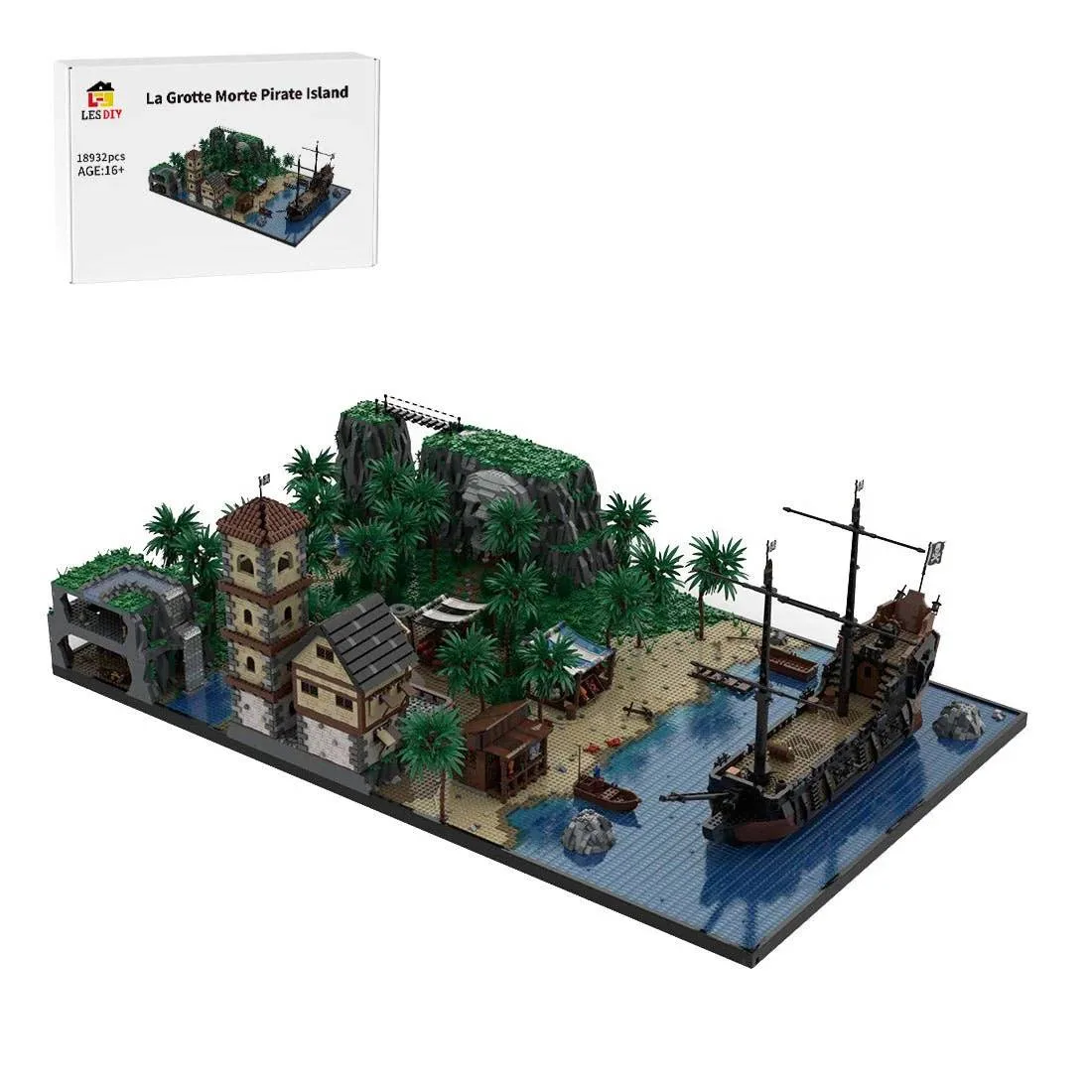 LesDiy Île des pirates de l'USS La Grotte Morte (LESDIY-3466939) - prix | Brick Broker