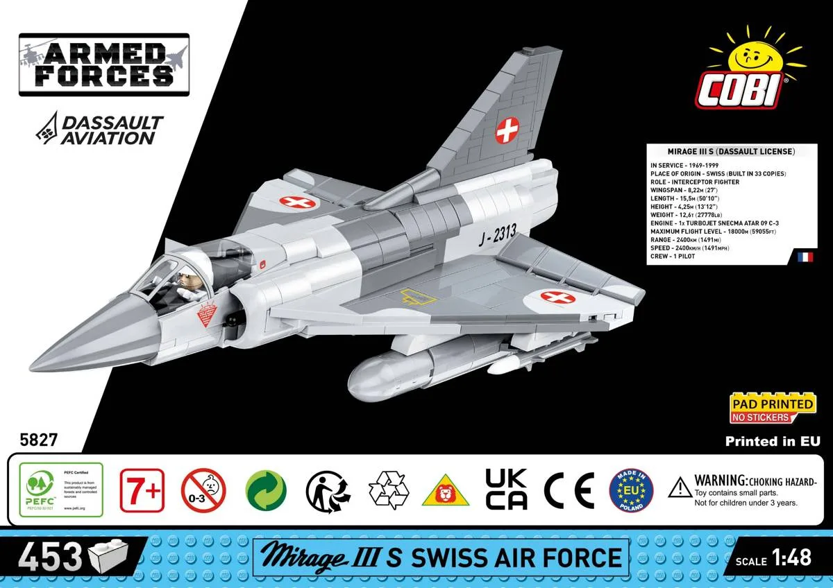 COBI Mirage IIIS Armée de l'air suisse (COBI-5827) - prix | Brick Broker