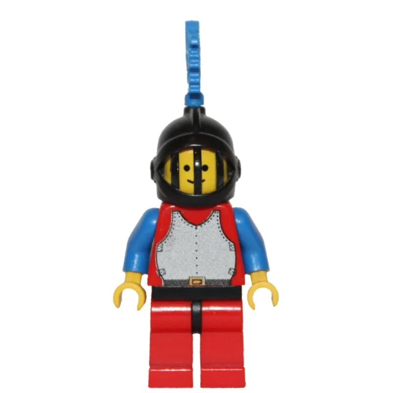 Knight (Breastplate on Red) - Red Legs, Blue… — minifigurine LEGO | Brick Broker