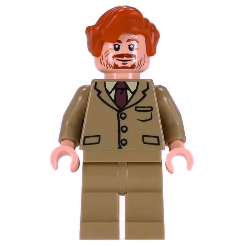 Remus Lupin, Dark Tan Suit, Dark Orange Hair — minifigurine LEGO | Brick Broker