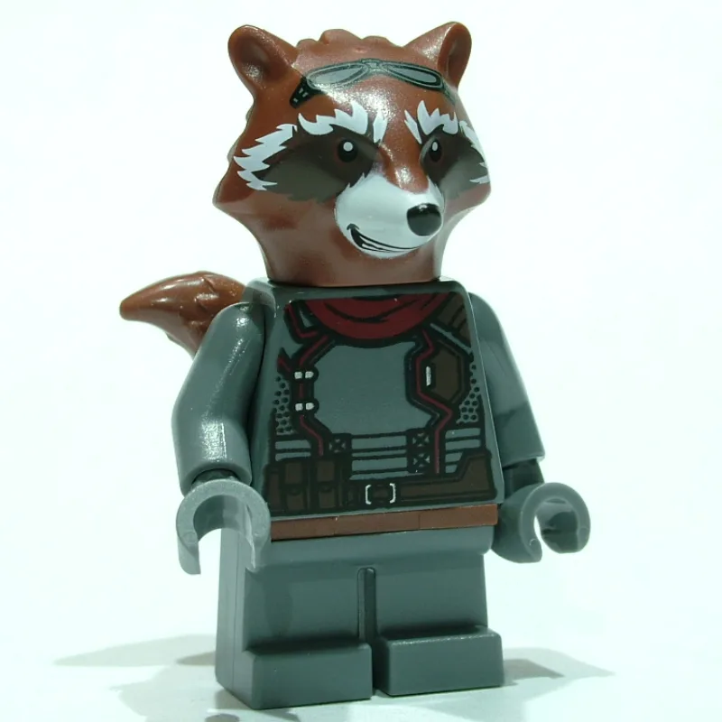 Rocket Raccoon, Dark Bluish Gray Outfit — minifigurine LEGO | Brick Broker
