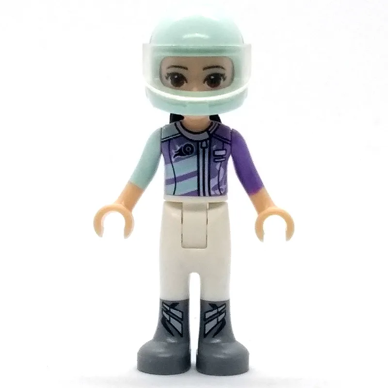 Emma - Lavender/White Race Suit — dans quels sets LEGO ? (fig-002623) | Brick Broker