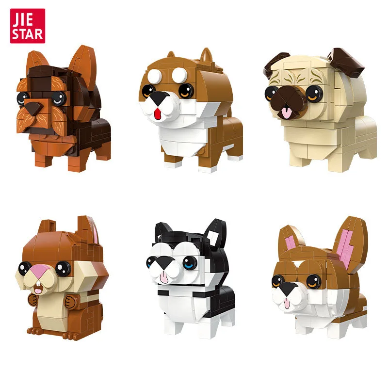 JIESTAR Ensemble de construction Cute Pet Paradise [6 petits modèles] (JS-37300) - prix | Brick Broker