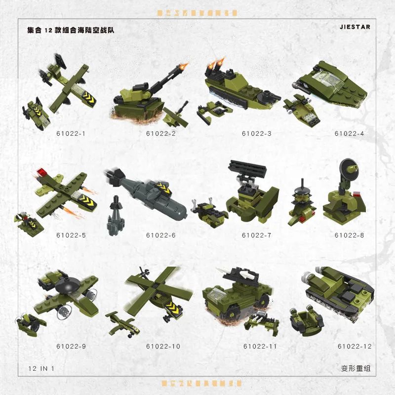 JIESTAR Military Vehicle Collection Model Kit (JS-61022) - prix | Brick Broker