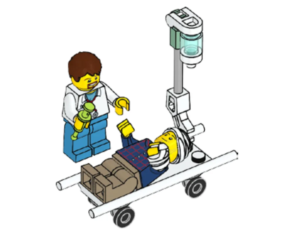LEGO 952105 Médecin et patient - prix et où acheter | Brick Broker