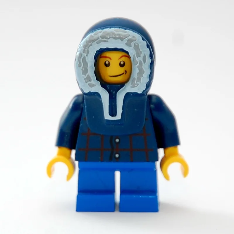 Boy, Plaid Shirt, Short Blue Legs, Dark Blue… — minifigurine LEGO | Brick Broker