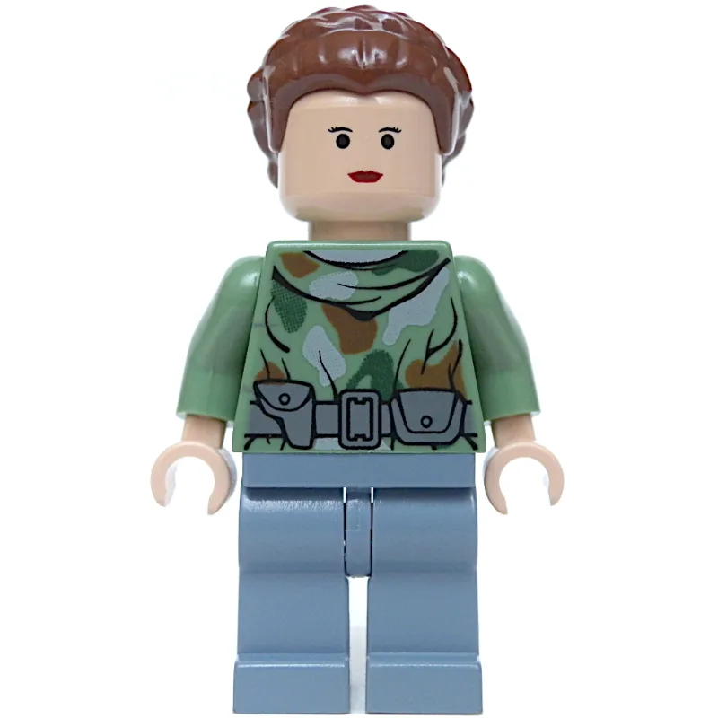 Princess Leia, Endor Outfit, Sand Green Top — minifigurine LEGO | Brick Broker