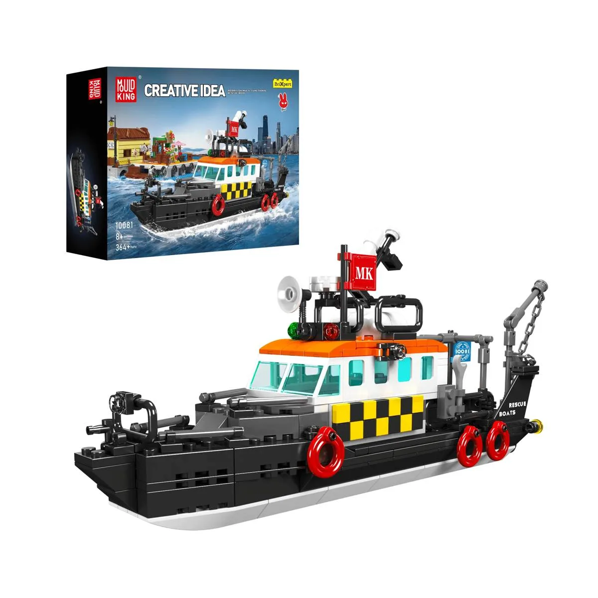Mould King Bateau de secours multirôle britannique (MOU-10081) - prix | Brick Broker