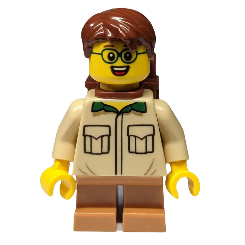 Boy, Tan Shirt, Short Medium Nougat Legs, Red… — minifigurine LEGO | Brick Broker