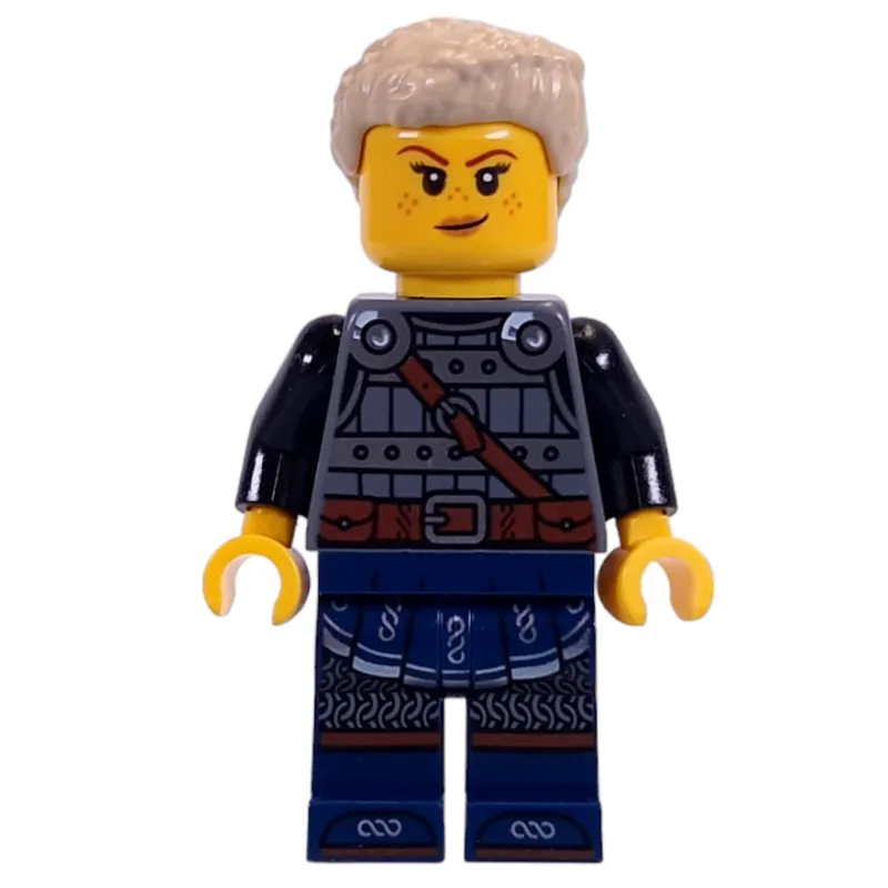 Viking, Armor, Dark Blue Legs, Tan Hair — minifigurine LEGO | Brick Broker