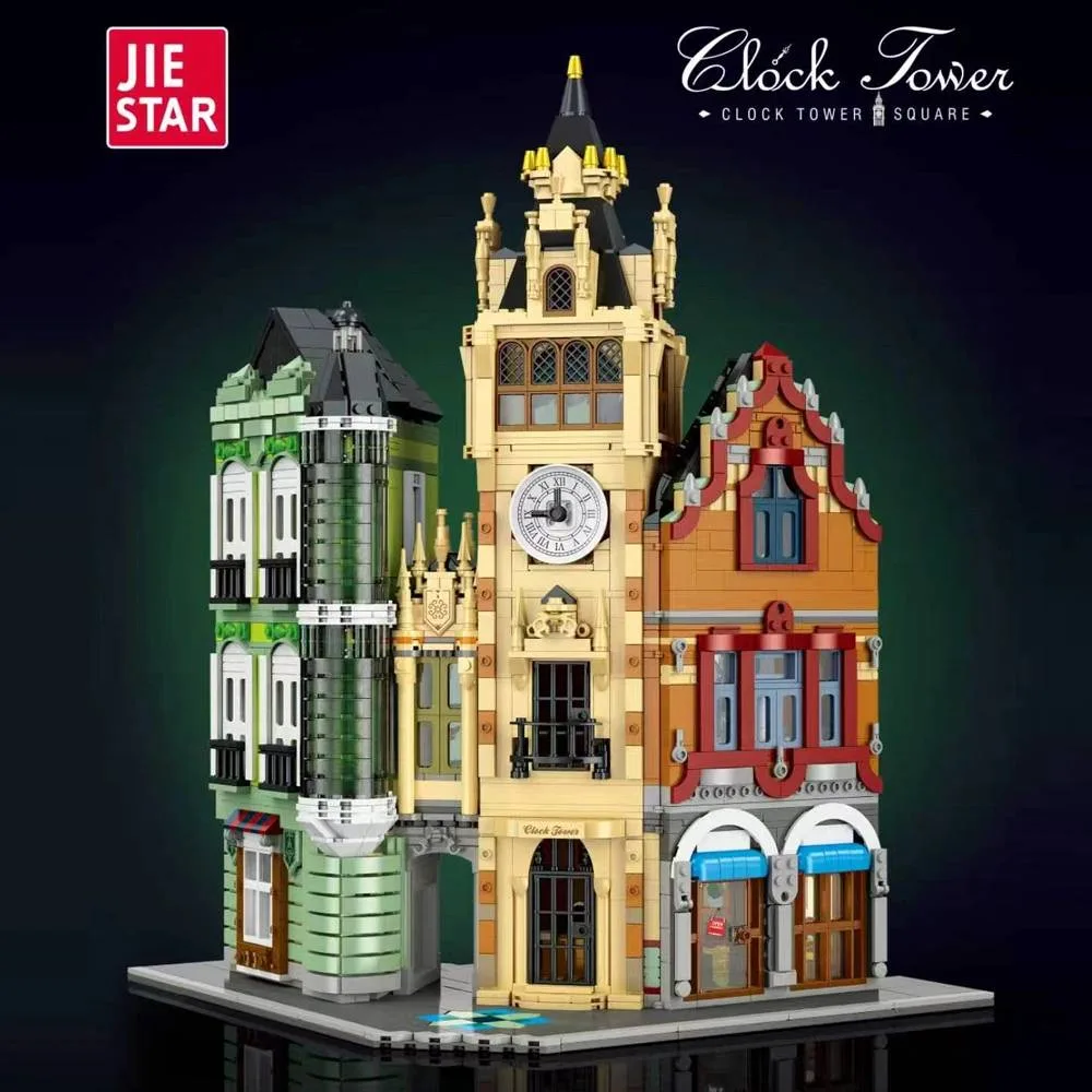 JIESTAR La place de la tour de l'horloge (JS-57026) - prix | Brick Broker