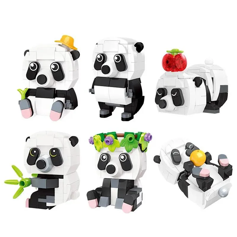 JIESTAR Les Six Sets de Jouets Panda (JS-59094) - prix | Brick Broker