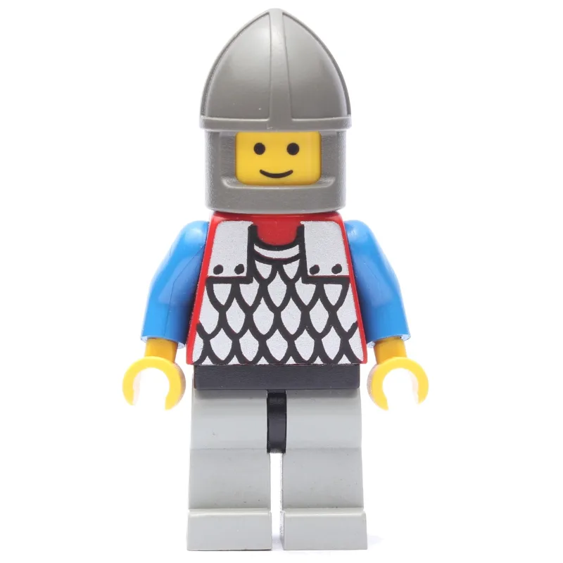 Knight (Scale Mail on Red) - Blue Arms, Light… — minifigurine LEGO | Brick Broker