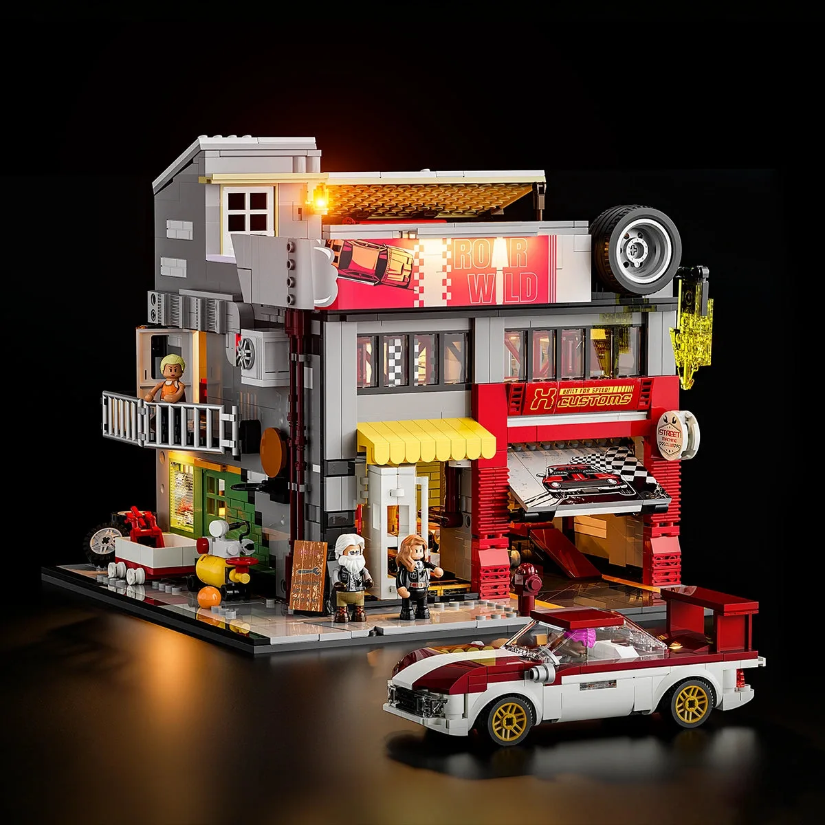 Lumibricks Garage de tuning urbain (LUMI-L9088) - prix | Brick Broker