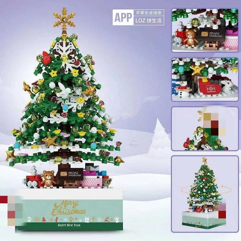 LOZ Boîte à musique sapin de Noël (LOZ-1237) - prix | Brick Broker