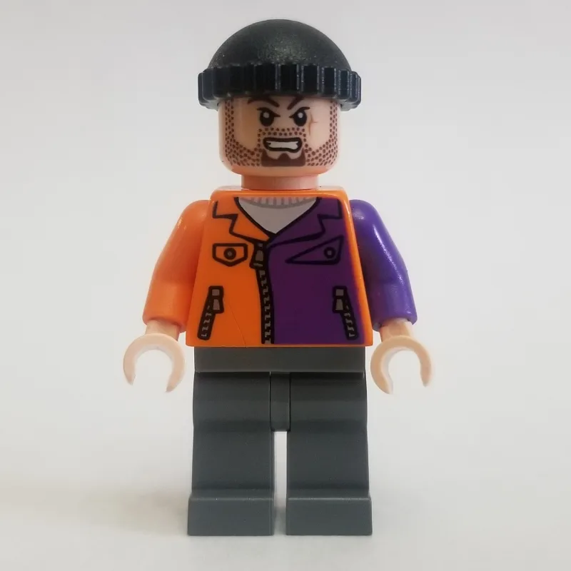 Two-Face's Henchman in Orange and Purple Outf… — minifigurine LEGO | Brick Broker