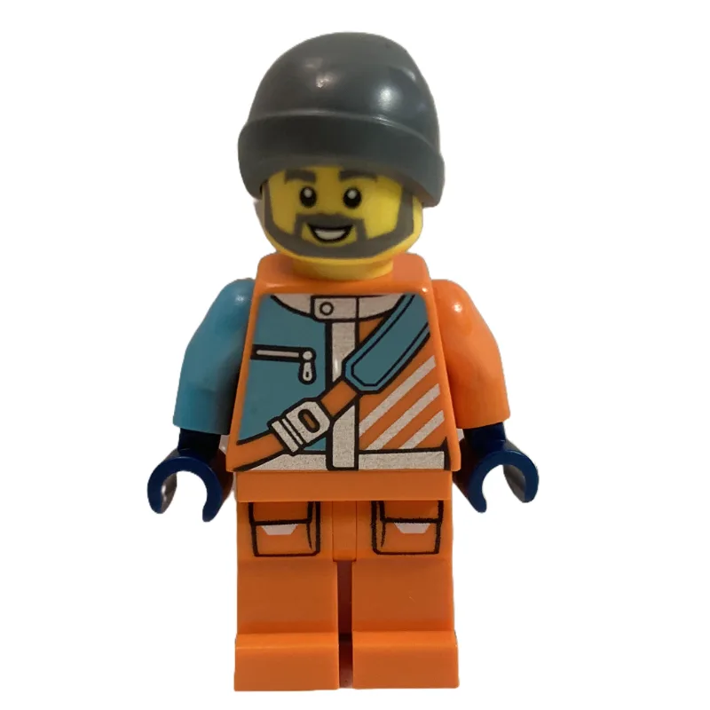 Arctic Explorer, Orange Suit, Beanie, Backpack — minifigurine LEGO | Brick Broker