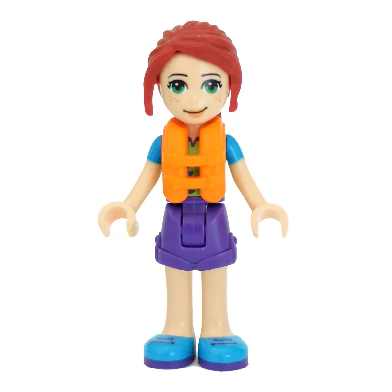 Mia - Lime Top, Dark Purple Skirt, Life Vest — minifigurine LEGO | Brick Broker