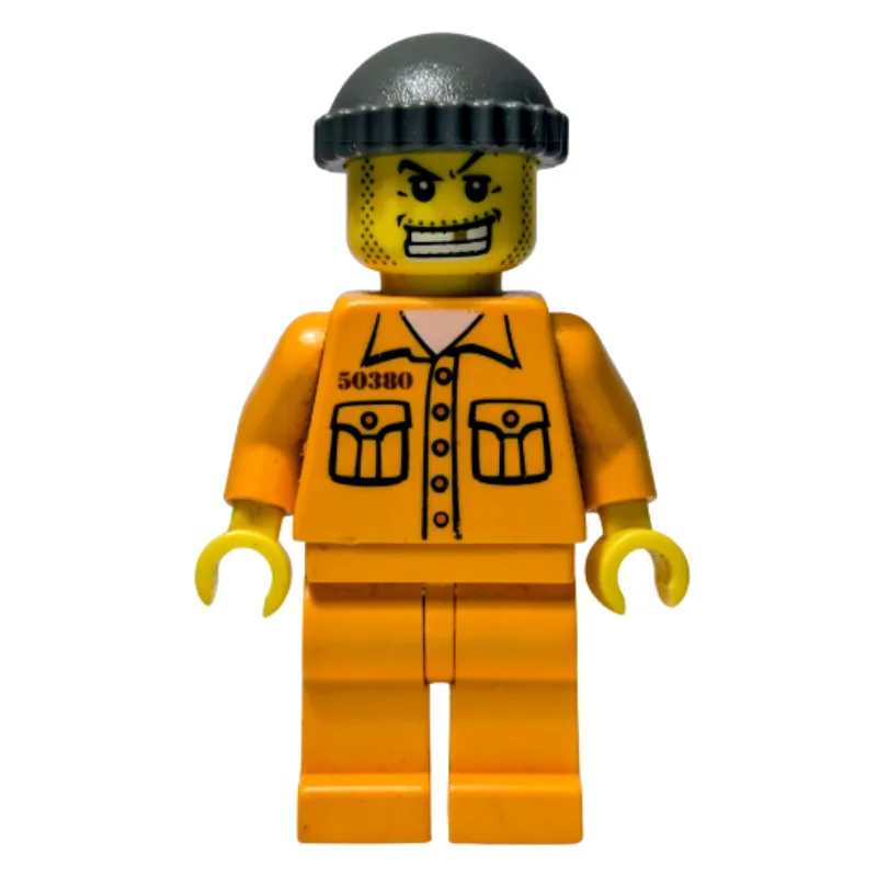 Criminal, Orange Prison Outfit with #50380, D… — minifigurine LEGO | Brick Broker