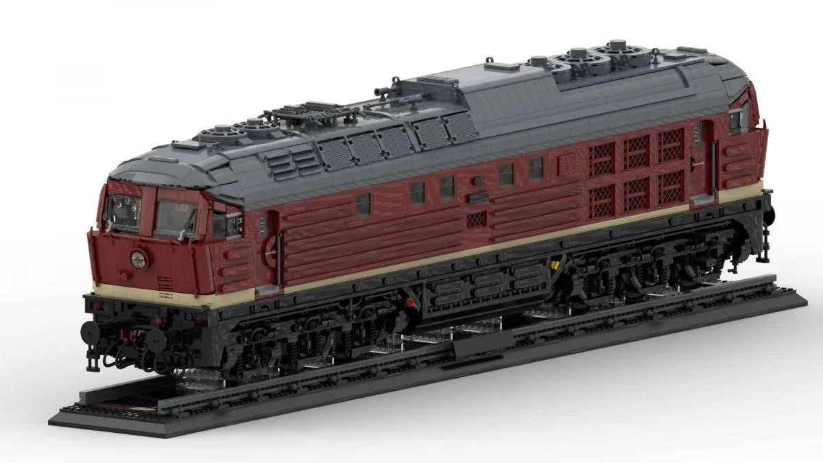 BlueBrixx Modèle d'exposition Locomotive BR130 Ludmilla (BB-108806) - prix | Brick Broker