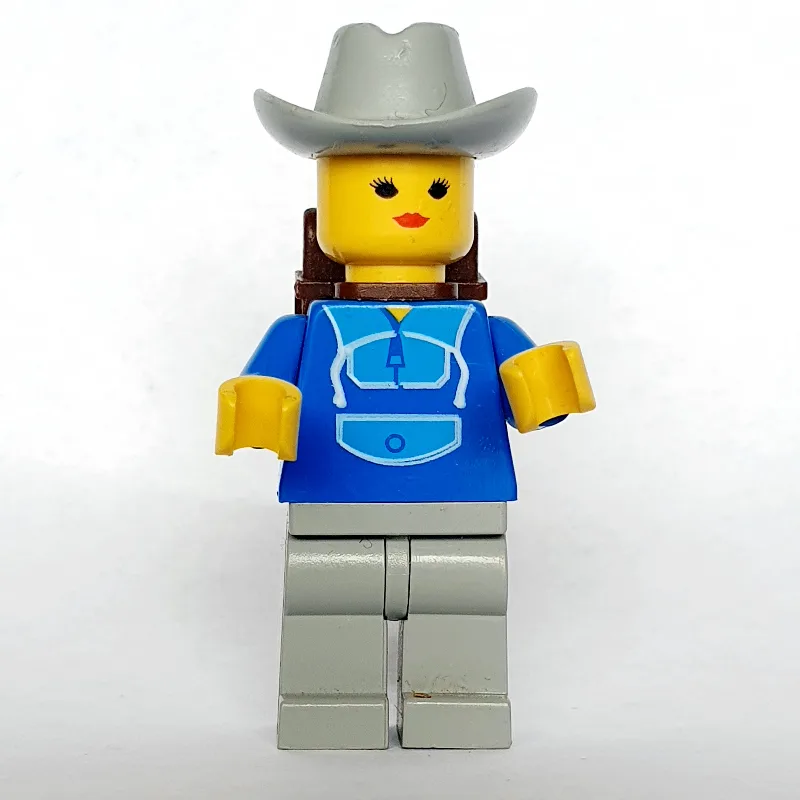 Woman, Blue and Light Gray Jogging Suit, Ligh… — minifigurine LEGO | Brick Broker