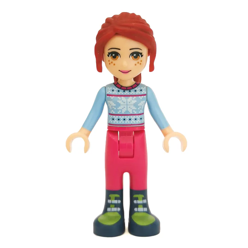 Mia - Bright Light Blue Sweater, Magenta Trou… — minifigurine LEGO | Brick Broker