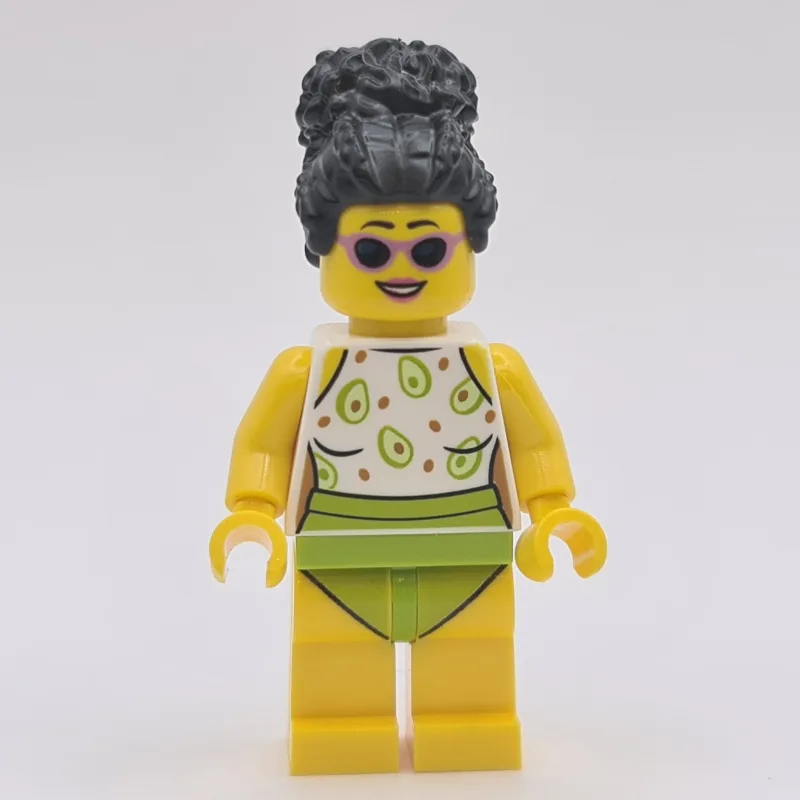 Woman, White and Lime Swimsuit — dans quels sets LEGO ? (fig-012004) | Brick Broker