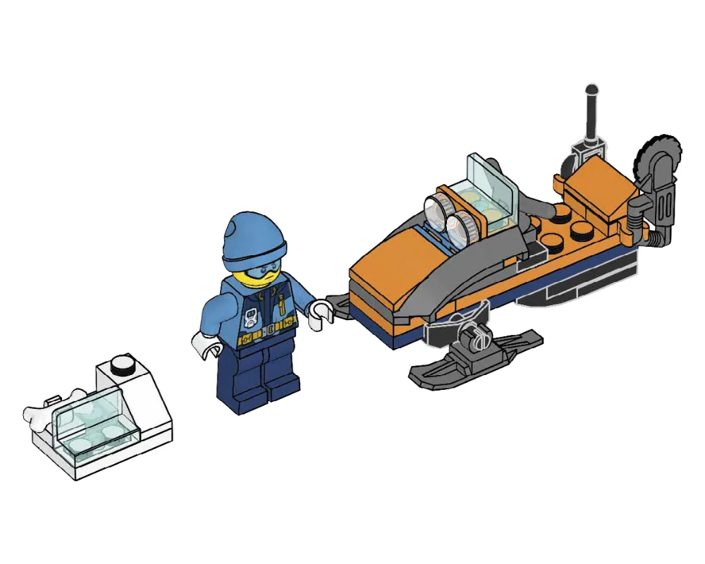 LEGO 951810 Explorateur Arctique avec motoneige - prix | Brick Broker