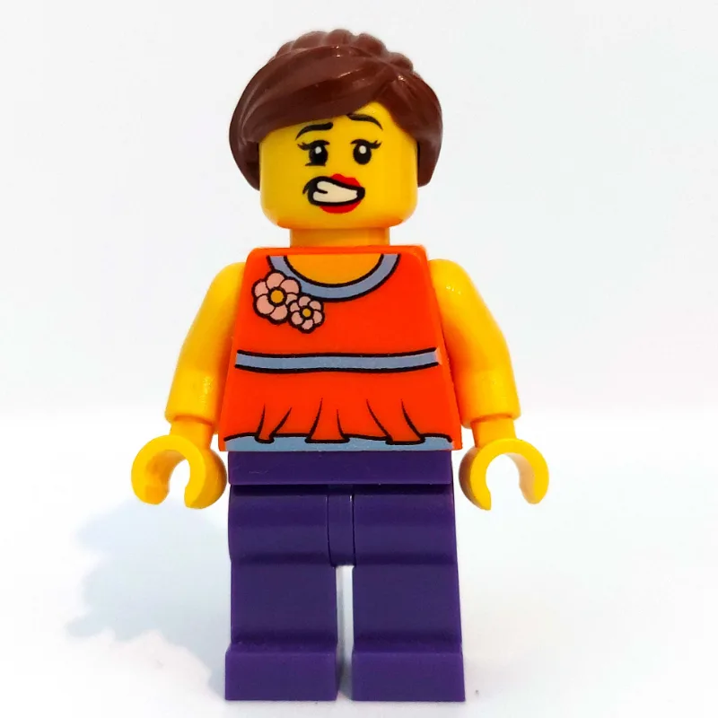 Orange Torso, Dark Purple Legs, Reddish Brown… — minifigurine LEGO | Brick Broker