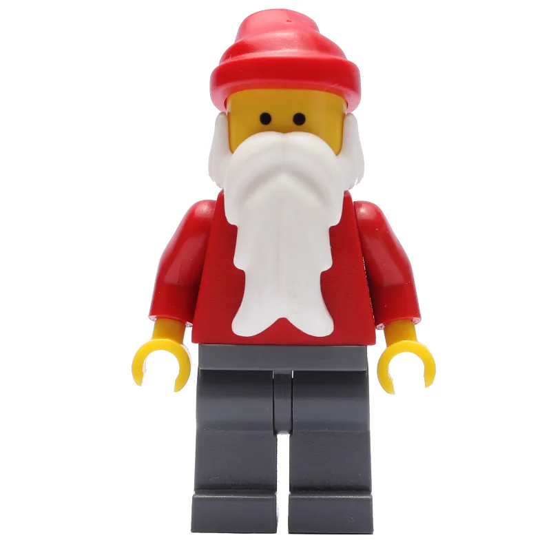 Santa, Plain Red, Dark Bluish Gray Legs — minifigurine LEGO | Brick Broker