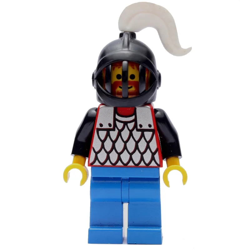 Knight (Scale Mail on Red) - Black Arms, Blue… — minifigurine LEGO | Brick Broker