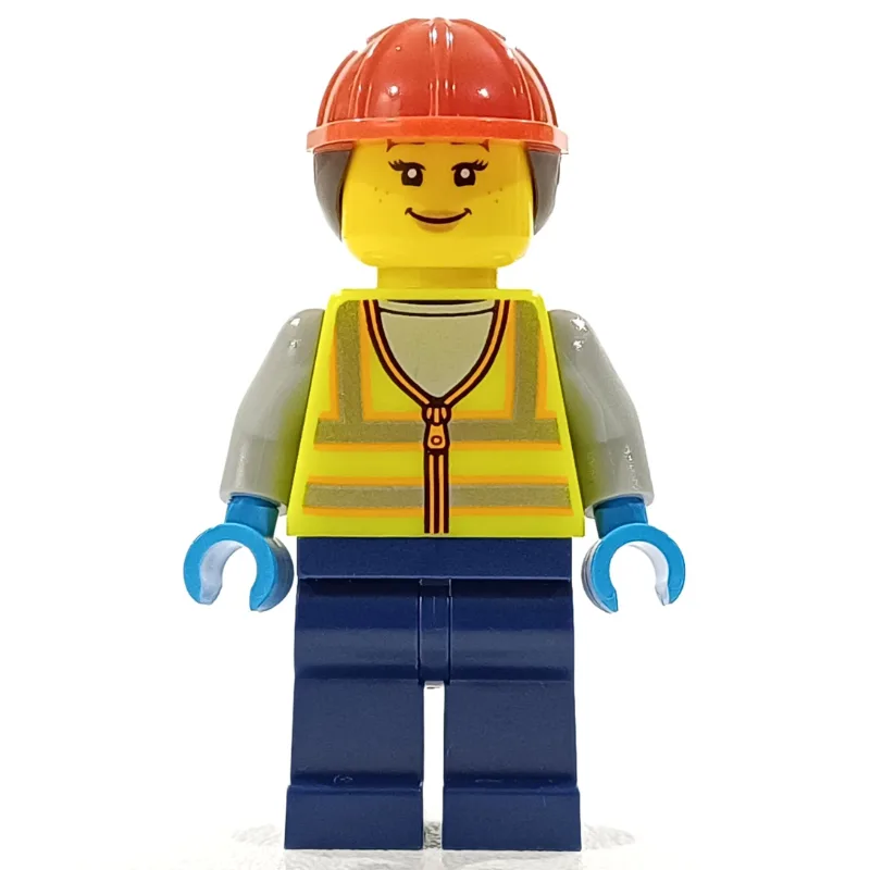 Ground Crew, Vibrant Yellow Safety Vest, Pony… — minifigurine LEGO | Brick Broker
