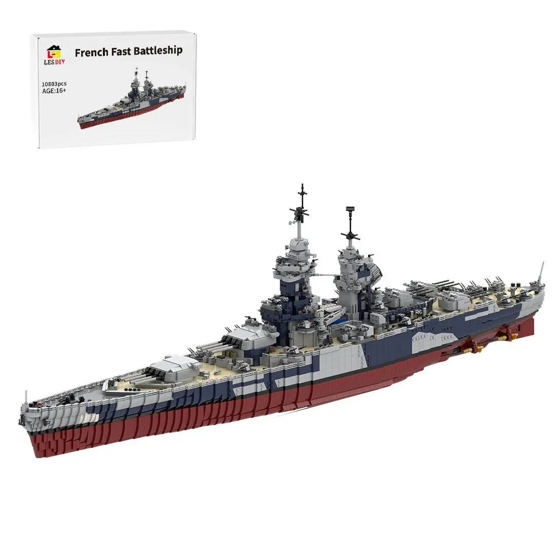 LesDiy Cuirassé français Richelieu 1/200 (LESDIY-3611942) - prix | Brick Broker