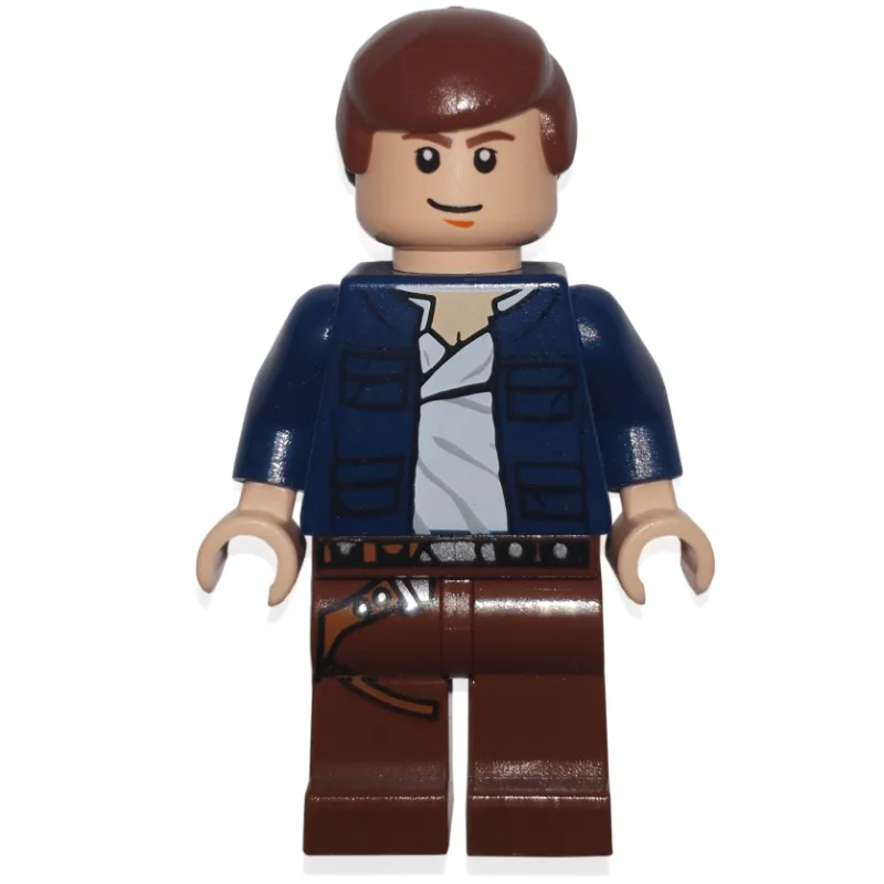 Han Solo, Dark Blue Jacket, Reddish Brown Legs — minifigurine LEGO | Brick Broker