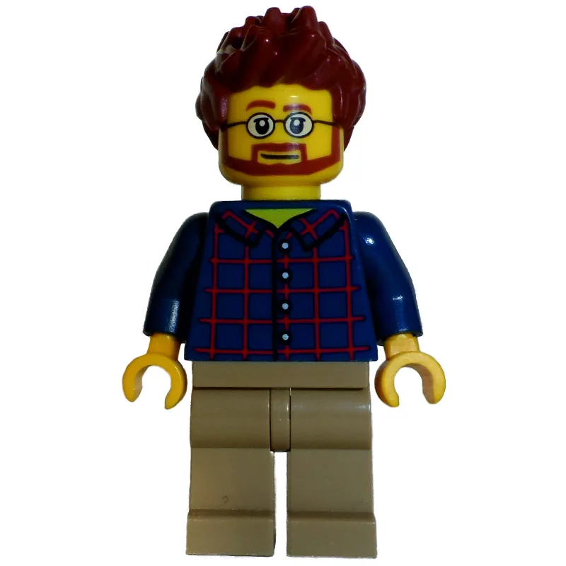 Dark Blue Torso, Dark Tan Legs, Reddish Brown… — minifigurine LEGO | Brick Broker