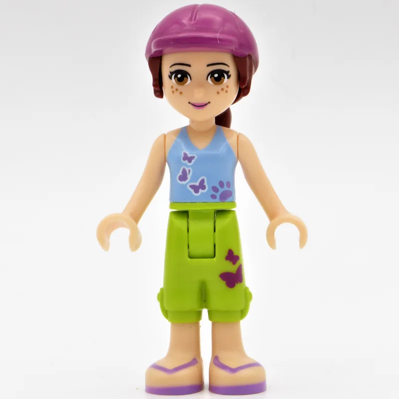 Mia - Medium Azure Top, Lime Trousers, Magent… — minifigurine LEGO | Brick Broker