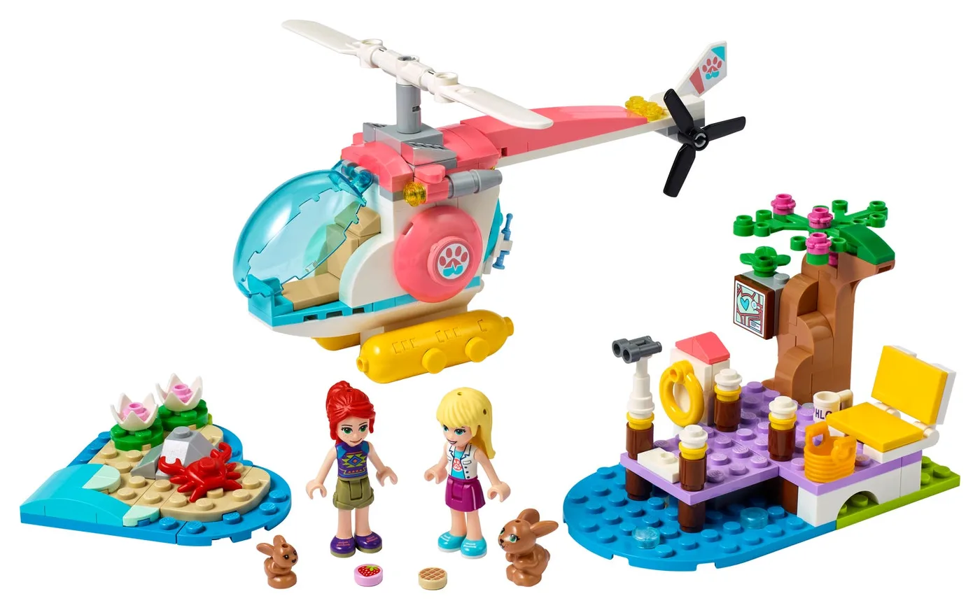 LEGO 41692 L'hélicoptère de sauvetage de la clinique vétérinaire - prix | Brick Broker