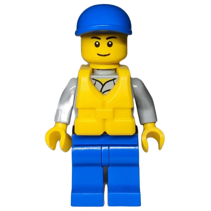 Coast Guard, Light Bluish Gray Shirt with Bad… — minifigurine LEGO | Brick Broker
