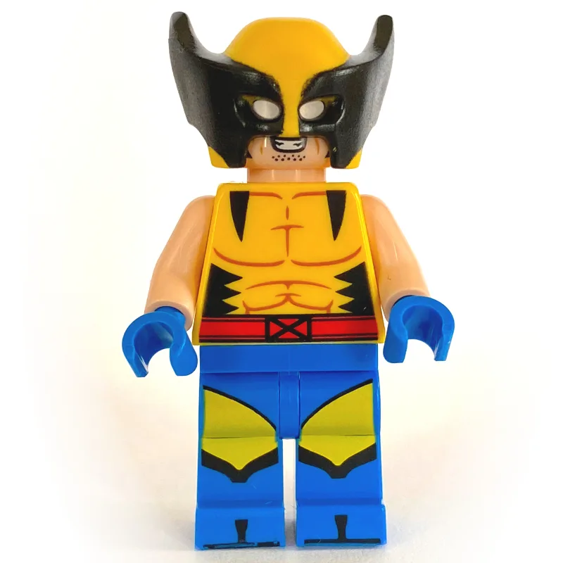 Wolverine, Mask, Yellow X-Men Suit, Plain Arms — minifigurine LEGO | Brick Broker
