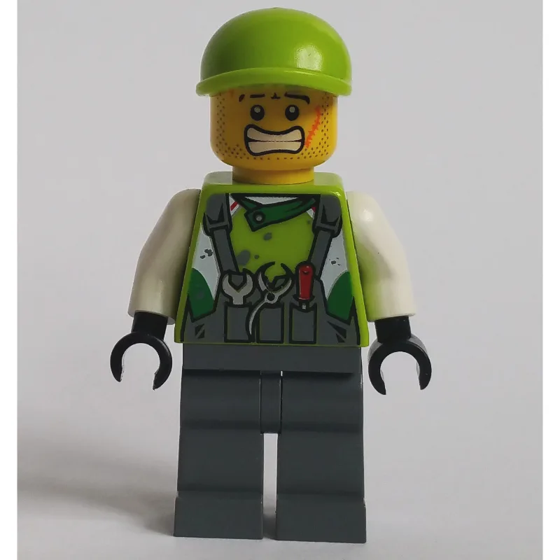 Crew Member Lime Torso, Dark Bluish Grey Legs… — minifigurine LEGO | Brick Broker