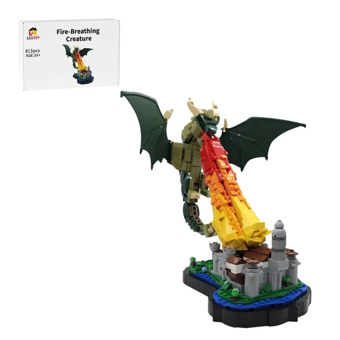 LesDiy Attaque de dragon sur la citadelle (LESDIY-3648540) - prix | Brick Broker