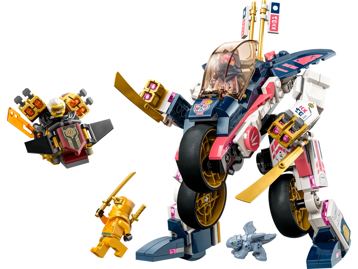 LEGO 71792 La Moto tout-terrain et le robot transformables de Sora - prix | Brick Broker
