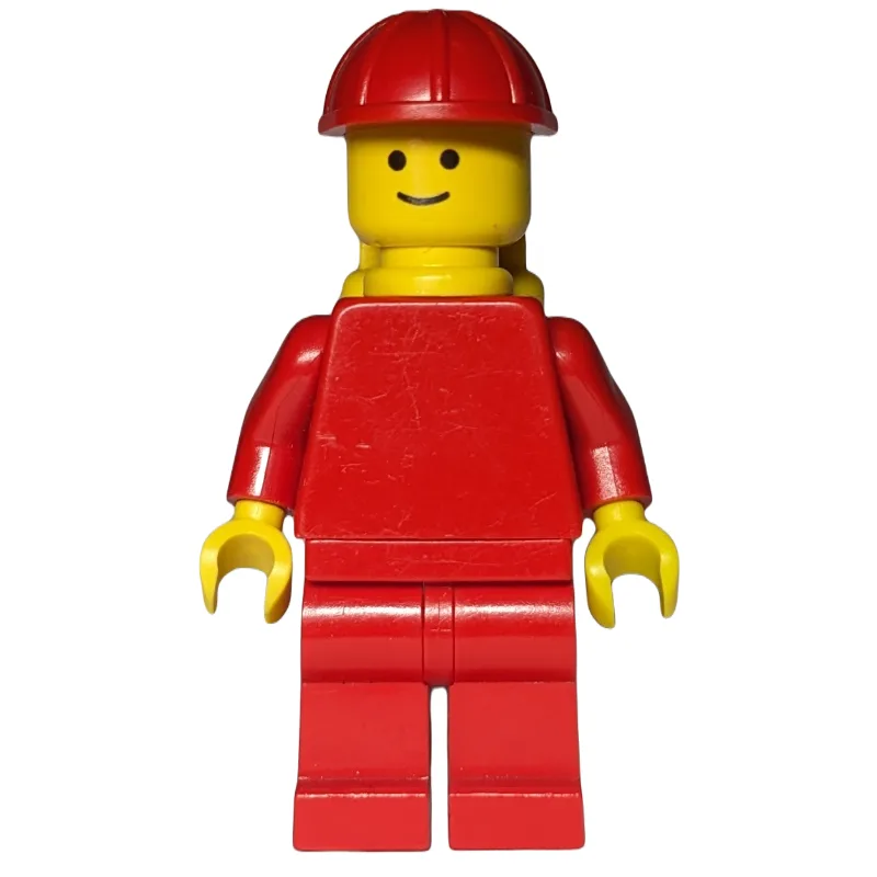 Red Torso, Red Legs, Red Helmet, Yellow Air T… — minifigurine LEGO | Brick Broker