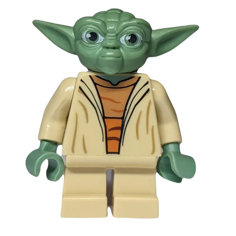 Yoda, Sand Green Head with White Hair (Clone… — minifigurine LEGO | Brick Broker